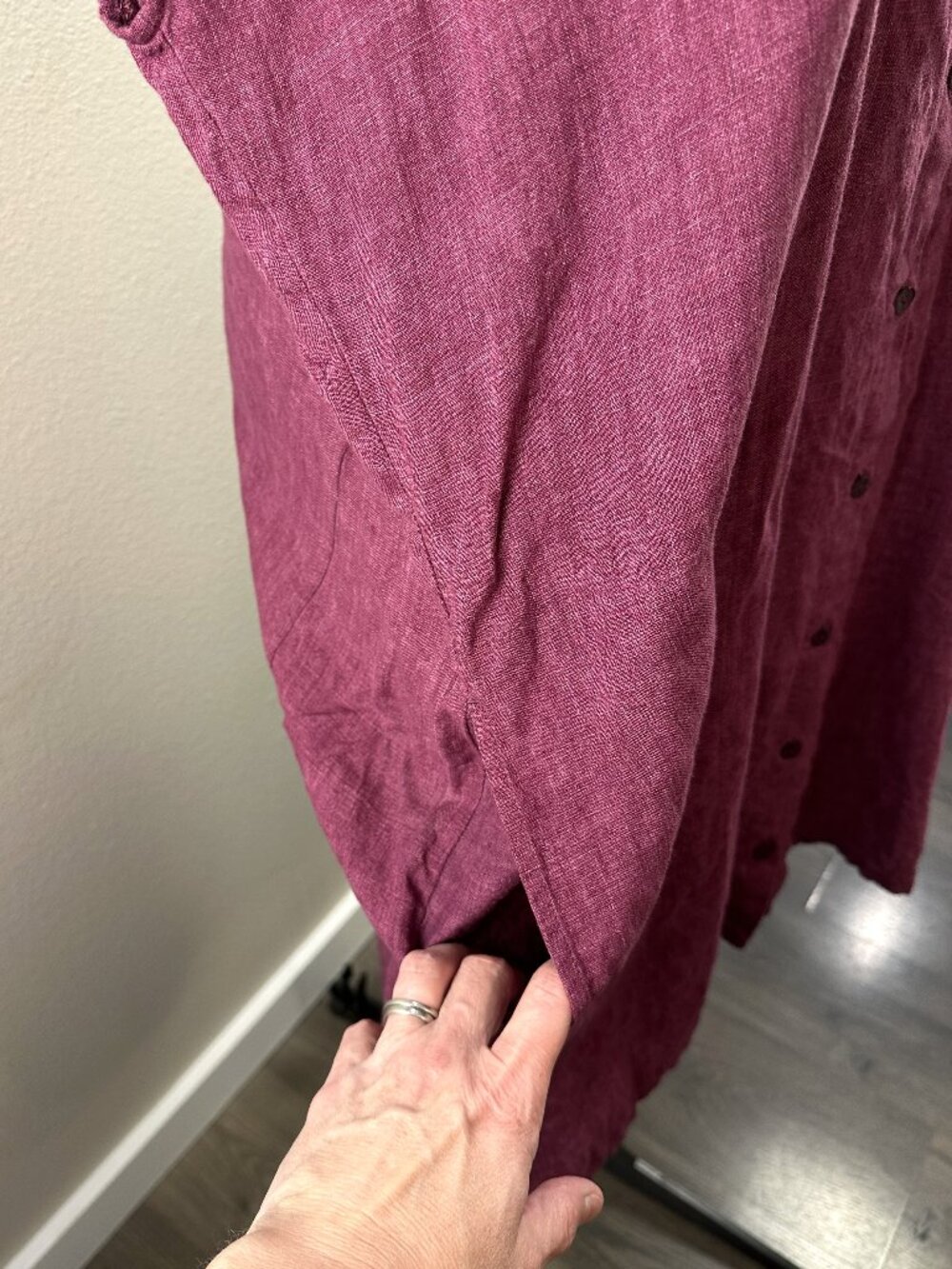 Eileen Fisher Organic Linen Shirtdress - Picture 4 of 5